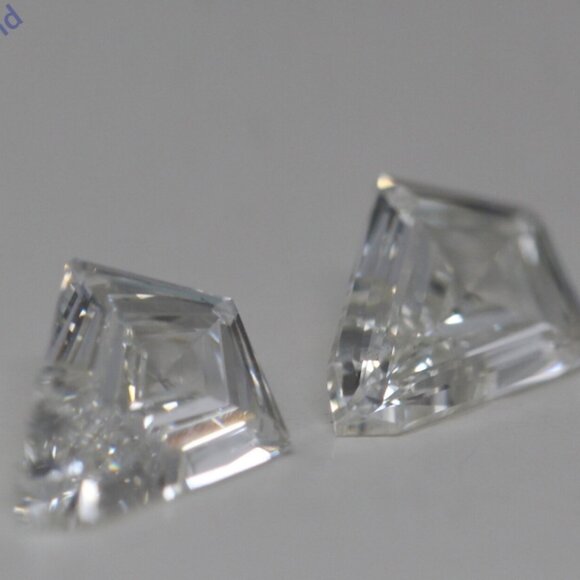 A Pair Of Kite Natural Mined Loose Diamonds (1.238 Ct I Vs2) C52000007 - Picture 4 of 5